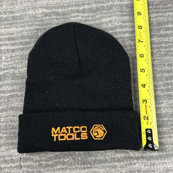 Matco Tools Beanie Hat Skull Cap Black With Embroidered Logo One Size - Picture 4 of 5